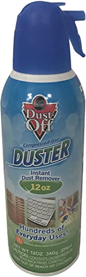 Dust-Off Compressed Gas Duster Single, 12 oz. Can (12oz)