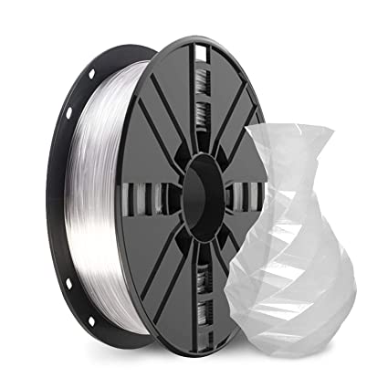 PETG Filament 1.75mm, NOVAMAKER Clear Transparent PETG 3D Printer Filament, 1kg Spool(2.2lbs), Dimensional Accuracy  /- 0.02mm, Fit Most FDM Printer