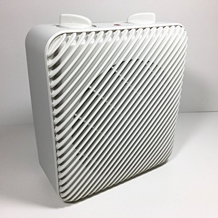 Pelonis Fan-Forced Heater w/ Adjustable Thermostat Small Room (White HF-1008W)
