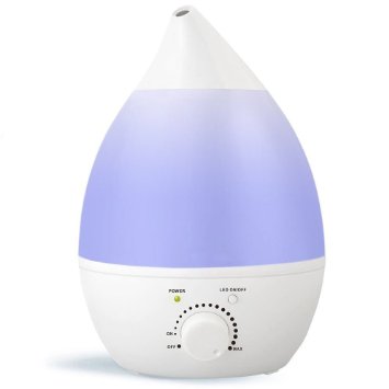 Cool Mist Humidifier, VersionTech Best Essential Oil Diffuser Aromatherapy Whisper-quiet Ultrasonic Humidifier with 7 Color LED Changing Lights for Home Bedroom Office Babyroom (1.3 Litres)