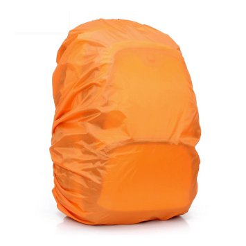 Backpack Rain Cover, 20L to 40L Small Bag, Blue/Orange (Color Assorted)