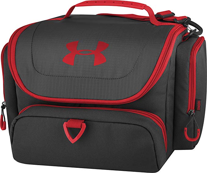 Under Armour 24 Can Soft Cooler, Black/Red