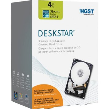 HGST Deskstar 35-Inch 4TB CoolSpin SATA III 6Gbps Internal Hard Drive Kit 32 MB Cache 35 Internal Bare or OEM Drives 0S03359