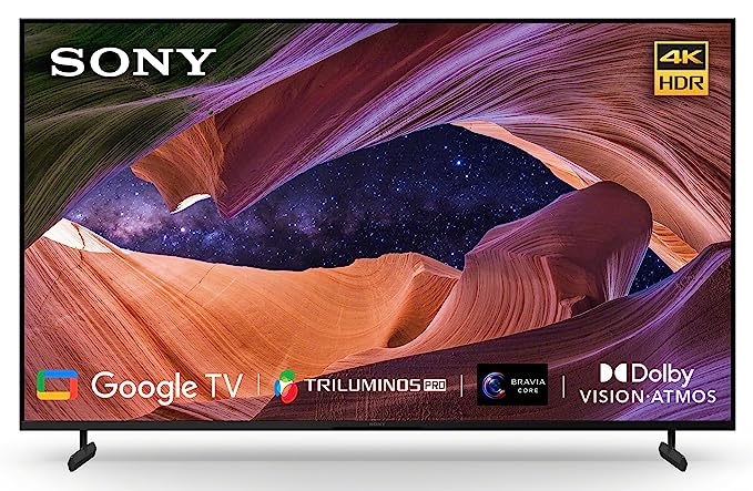 Sony Bravia 189 cm (75 inches) 4K Ultra HD Smart LED Google TV KD-75X82L (Black)