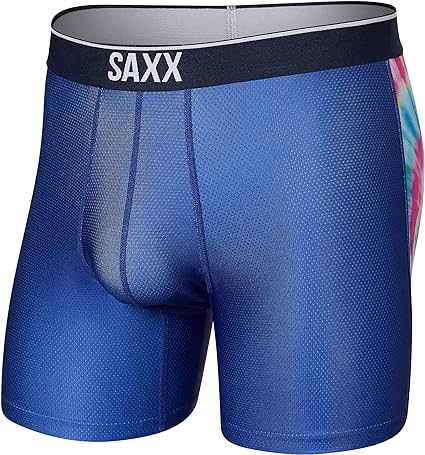 SAXX Men's Underwear – VOLT Breathable Mesh Boxer Briefs with Built-In Pouch Support – Workout Underwear for Men, Spring