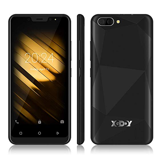 Unlocked Cell Phone X27, Xgody Android 9.0 Smartphones International Version, Dual Sim Celulares Desbloqueados 5.0 inch Screen 1GB RAM 16GB ROM 2500mAh Battery