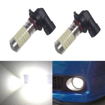 JDM ASTAR 1200 Lumens Extremely Bright 144-EX Chipsets H10 9140 9145 LED Bulbs with Projector for DRL or Fog Lights, Xenon White