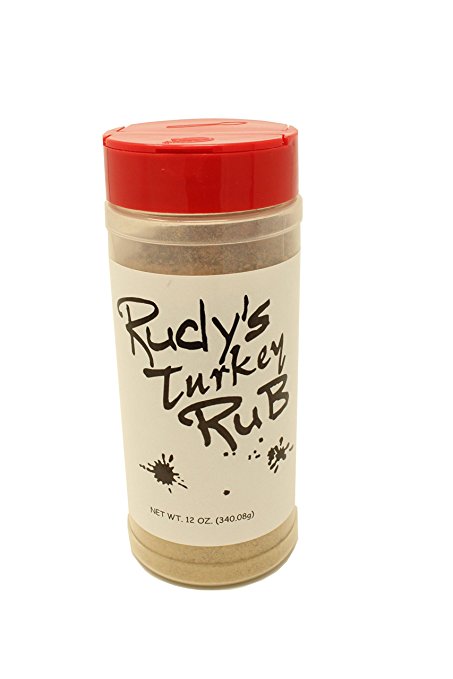 Rudy's Texas BBQ Rub World Famous Bar B-Q Dry Rub For Authentic Texas Barbeque - 12oz Container (Turkey)