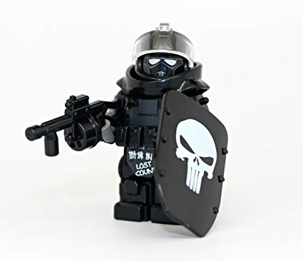 Modern Brick Warfare Custom Juggernaut Army Assault Soldier Call of Duty Skull Custom Minifigure