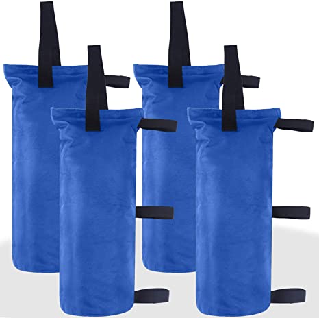 ABCCANOPY 112 LBS Outdoor Pop Up Canopy Tent Gazebo Weight Sand Bag Anchor Kit-4 Pack (Blue)