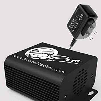 Mouse Blocker PRO 110V (plug in) Ultrasonic Rodent Deterrent with Strobing LED Lights
