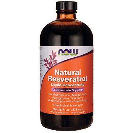 Now Foods Resveratrol Liquid Concentrate, 16-Ounce Bottle