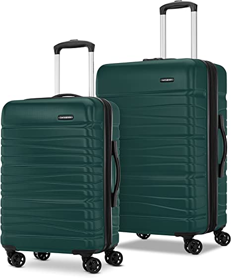 Samsonite Evolve SE Hardside Expandable Luggage with Spinners | Alpine Green | 2PC SET (Carry-on/Medium)