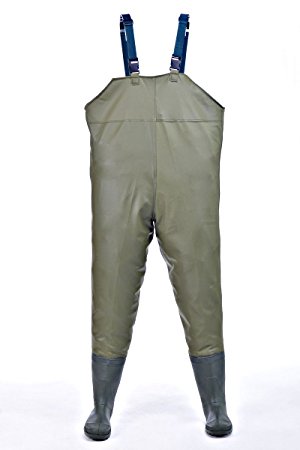 Hisea Insulated Waterproof Breathable Chest Waders with Rubber Bootfoot for Fishing Hunting Men, Size 6-11.5