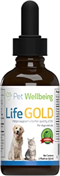 Pet Wellbeing Life Gold For Cats - Natural Cancer Support For Felines - 2Oz (59Ml)