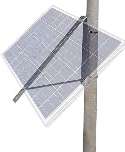 ECO-WORTHY Solar Panel Pole Mount Brackets Side-of-Pole Rack Mounting Brackets for 5W to 100W Solar Panels