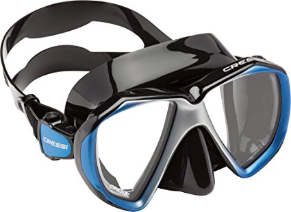 Cressi Adult Scuba Diving, Snorkeling Mask in Pure Comfortable Silicone | Liberty Duo SPE