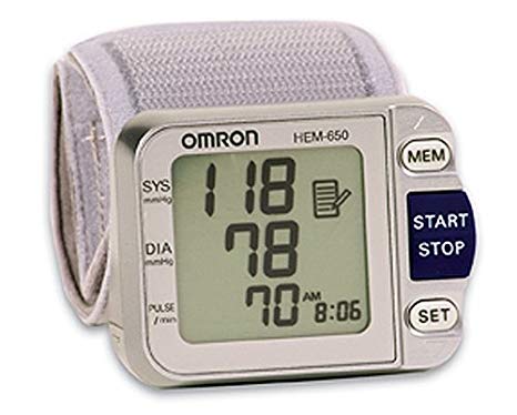 Omron HEM-650 Wrist Blood Pressure Monitor with APS (Advanced Positioning Sensor)