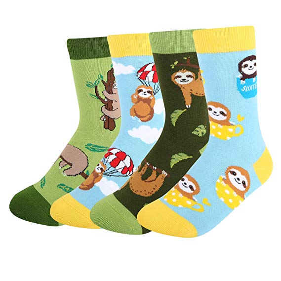 Kids Boy's Novelty Funny Crazy Space Food Cute Animal Cool Sport Cotton Socks
