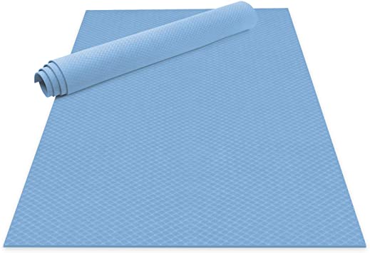 Odoland Large Yoga Mat 72'' x 48'' (6'x4') x6mm for Pilates Stretching Home Gym Workout, Extra Thick Non Slip Eco Friendly Exercise Mat with Carry Strap