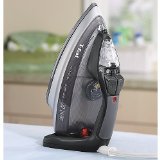 T-fal FV4495 Ultraglide Easycord Steam Iron with Ceramic Scratch Resistant Non-Stick Soleplate 1725-Watt Black