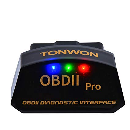 TONWON Car Bluetooth OBD2 Code Readers, OBDII Bluetooth Scan Tool ELM327 Car Diagnostic Tool Vehicle Scanner for Andiord