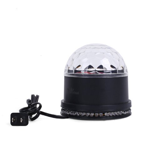 Amzdeal 48 LED Rotating RGB Stage Ball Light Sound Activated For Party Disco DJ 12W