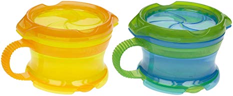 Munchkin Click Lock Deluxe Snack Catcher - Multicolor - 9 oz - 2 ct