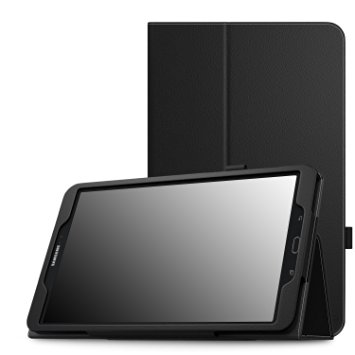 MoKo Samsung Galaxy Tab A 10.1 Case - Slim Folding Cover Case for Samsung Galaxy Tab A 10.1 Inch (SM-T580 / SM-T585) Tablet 2016 Release, BLACK