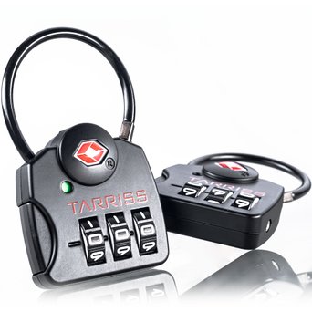 TSA Lock w SearchAlert by Tarriss 2 Pack TSA Luggage Locks - Lifetime Warranty