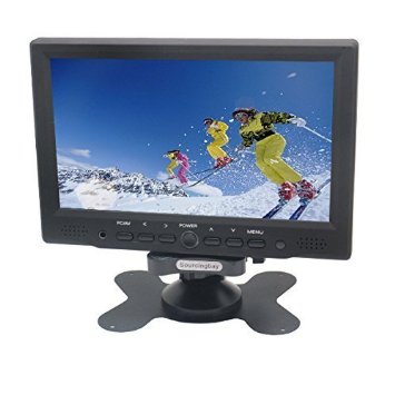 Sourcingbay MOT-YT07P 7-Inch Digital TFT-LED Color Receiver Car/PC Monitor HDMI/VGA/AV Input (Black)