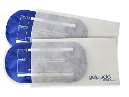 Twinpack - Deluxe Reusable Hot/Cold Gel Packs - With Non-woven Sleeves