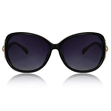VEGOOS Oversized Sunglasses for Women Polarized UV Protection Retro Ladies Shades