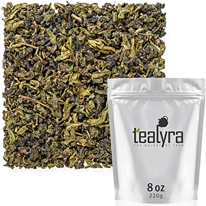 Tealyra - Huang Shan Bao Zhong - Taiwanese Oolong Tea - Great Green Oolong Loose Leaf Tea - Organically Grown - 220g (8-ounce)