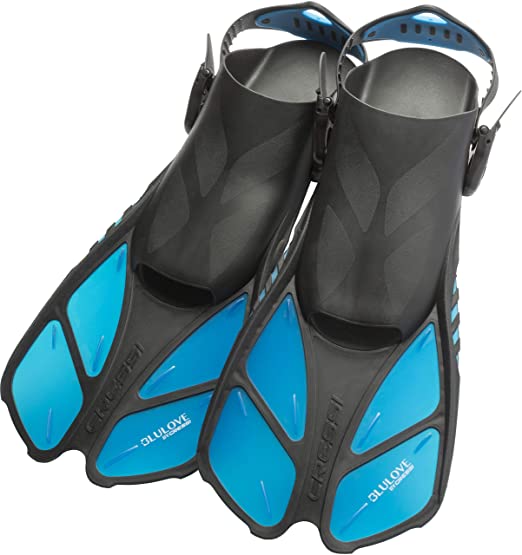 Cressi Adult Short Adjustable Swim Fins with UltraResistant Buckles, Very Light - Ideal for Traveling | Bonete: Designed in Italy