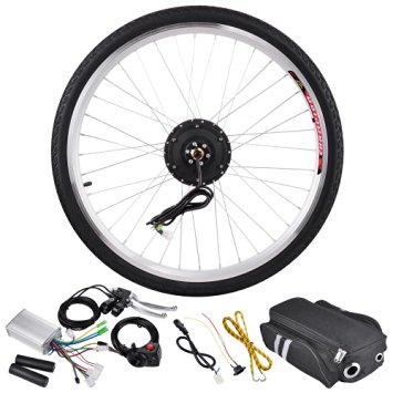 AW 26"x1.75" Front Wheel Electric Bicycle Motor Kit 36V 250W Pro Light Motor Cycling w/ Dual Mode Controller