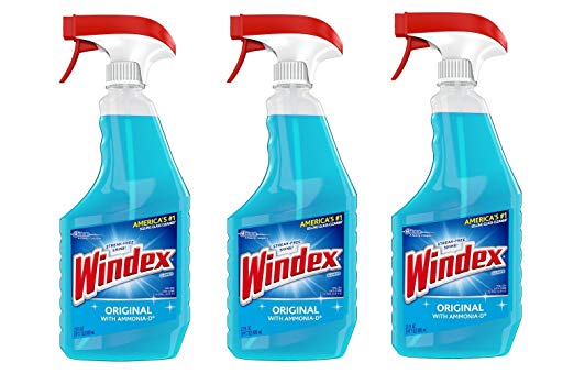 Windex Original 23 Ounce Glass Cleaner (Pack of 3) Brand New and Fast Shipping