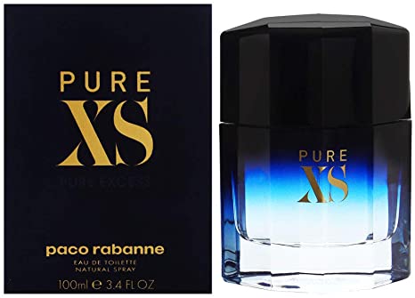 Paco Rabanne Pure XS for Men -Eau De Toilette Spray, 3.4 ounces
