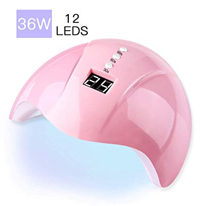 WEVILI 36W LED Lamp For Nail With LCD UV Lamp For Gel Nails Polish Nail Dryer For Manicure Sun Light 30s/60s/99s USB Connector
