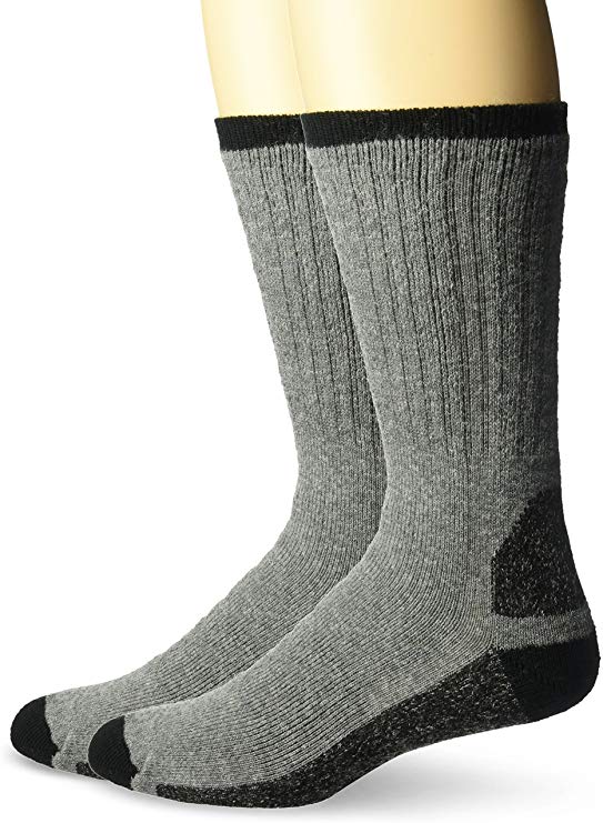 Wigwam Men's At Work Double Duty 2-Pack Crew Length Work Sock