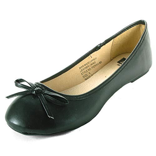 alpine swiss Iris Womens Genuine Suede Lined Bow Ballet Flats