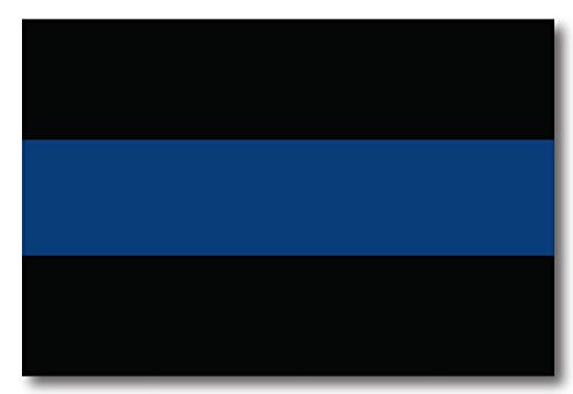 Thin Blue Line Magnet Decal - Heavy Duty for Car Truck SUV - in Support of Police and Law Enforcement Officers