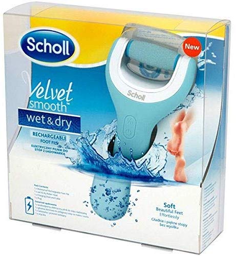 Scholl Velvet Smooth Wet and Dry Electric Nail File, Rechargeable