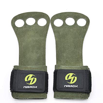 Nisrok Gymnastics Hand Grips Crossfit Gloves Great for Pull UpsCross training WeightlftingPowerliftingBarbellsKettlebells  FREE Carrying Bag