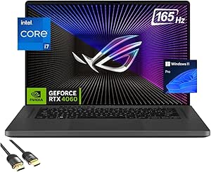 ASUS ROG Zephyrus G16 Gaming Laptop, 16" WUXGA Display, 13th Gen Core i7-13620H (Up to 4.9 GHz), GeForce RTX 4060, 48GB RAM, 2TB NVMe 4.0, WiFi 6E, RGB KB, RJ45, HDMI, USB-C, PDG HDMI, Win 11 Pro