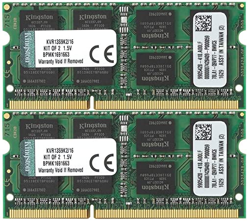 Kingston 16GB 1333MHz DDR3 Non-ECC CL9 SODIMM (Kit of 2)