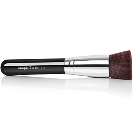 BEST KABUKI PROFESSIONAL MAKEUP BRUSH With Big Flat Top for Liquid, Cream Mineral, & Powder Foundation & Face Cosmetics, Best Quality Design, Carrying Case & E-Book Included, Great For Gifts!
