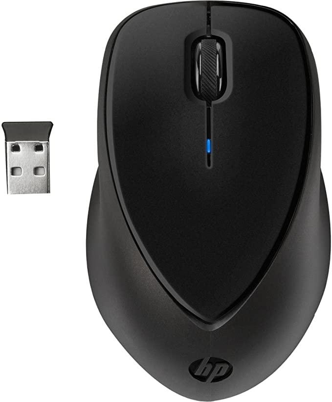 HP Comfort Grip Wireless Mouse - USB - Black