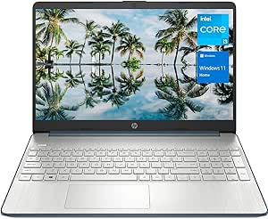 HP 15 Laptop, 15.6” HD Display, Intel Core i3-1115G4 Processor, 32GB RAM, 2TB SSD, Wi-Fi, SD Card Reader, HDMI, Webcam, Windows 11 Home, Spruce Blue, KKE Accessories