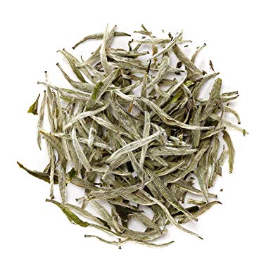 Silver Needle Highest Quality White Tea - 100 Procent Pure Buds - Also Called Baihao Yinzhen - Chinese Silver Tip Tea - Bai Hao Yin Zhen 50g 1.76 Ounce